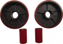 Value Collection - 4,400 Lb Capacity, 6-1/2" Lift Replacement Wheel Kit for Low Profile Pallet Jack - 2" Min Lift Height, 48" Fork Length x 27" Fork Width, 27" Overall Width - Eagle Tool & Supply