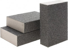 Brite Star - 2-3/4" Wide x 12" Long, Hard Grade Sanding Sponge - 60 & 100 Grit, 1" Thick - Eagle Tool & Supply