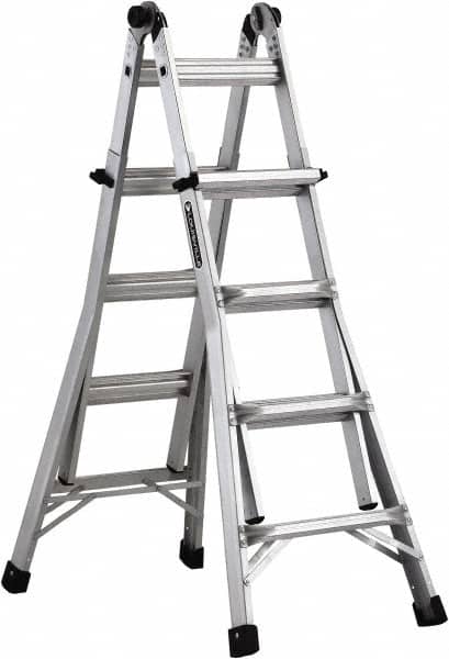 Louisville - 12 Steps, 13' High, Type IA Rating, Aluminum Multi-Use Ladder - Eagle Tool & Supply