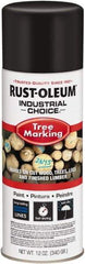 Rust-Oleum - 12 fl oz Black Marking Paint - 300' Coverage, Modified Alkyd Formula, >500 gL VOC - Eagle Tool & Supply