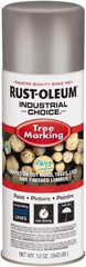 Rust-Oleum - 12 fl oz Silver Marking Paint - 300' Coverage, Modified Alkyd Formula, >500 gL VOC - Eagle Tool & Supply