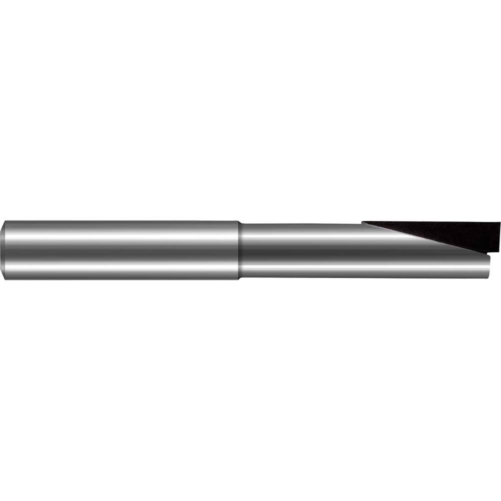 Harvey Tool - 5/32", 1/4" LOC, 3/16" Shank Diam, 2" OAL, 1 Flute Brazed Solid Carbide Square End Mill - Exact Industrial Supply
