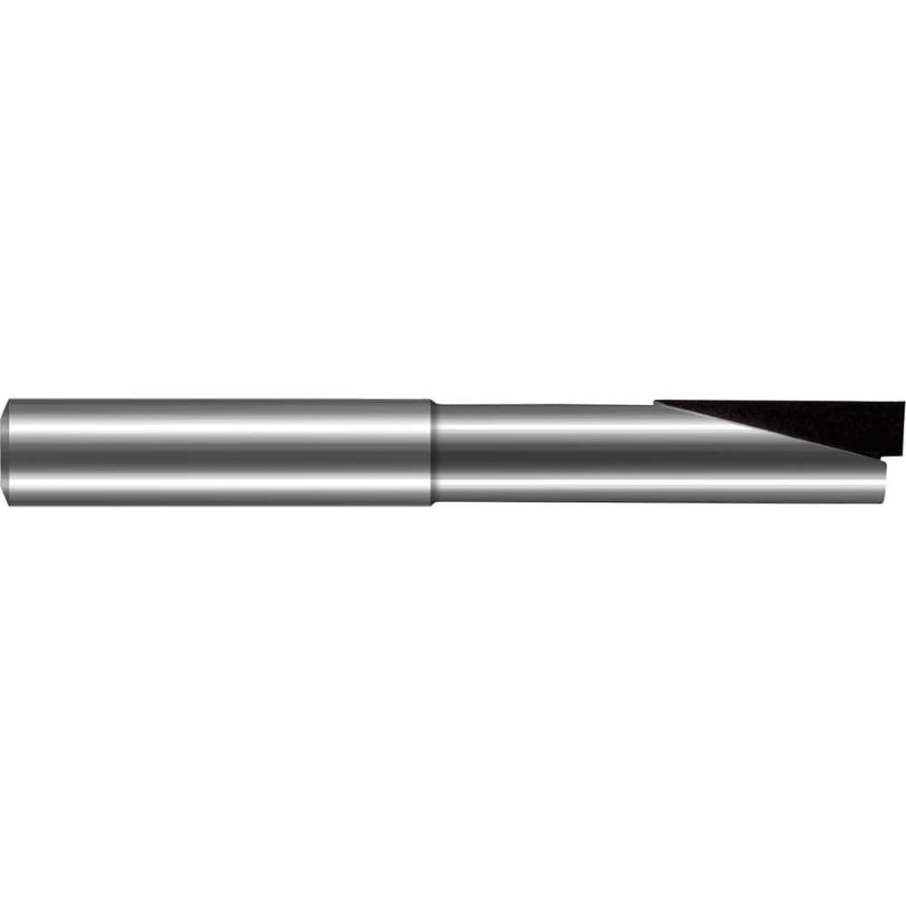 Harvey Tool - 3/32", 3/16" LOC, 1/8" Shank Diam, 1-1/2" OAL, 1 Flute Brazed Solid Carbide Square End Mill - Exact Industrial Supply