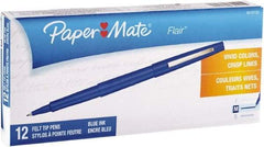 Paper Mate - Needle Porous Point Pen - Blue - Eagle Tool & Supply