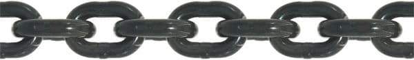 Value Collection - 5/16" Welded Alloy Chain - 4,500 Lb Capacity, Grade 80, 550' Long, Black Finish - Eagle Tool & Supply