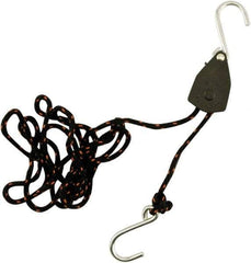 Erickson Manufacturing - Nylon Tite Rope Pulley - 1/8" Wide x 72" Long, Black, For Use with General Use - Eagle Tool & Supply