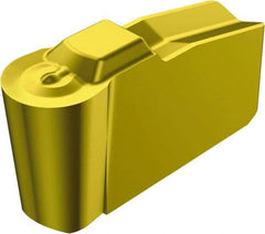 Sandvik Coromant - 50N151.2-4P Grade 235, Carbide Grooving Insert - 2.7mm Max Depth of Cut, Neutral, 3mm Corner Radius, TiCN/TiN Finish - Eagle Tool & Supply