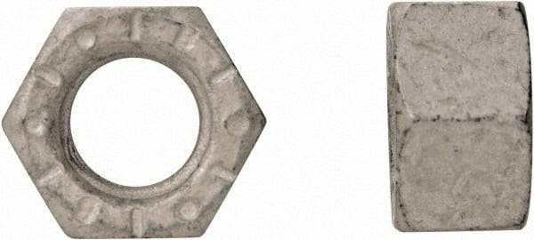 Bowmalloy - 3/8-24 Steel Right Hand Hex Nut - 9/16" Across Flats, 0.33" High, Bowma-Guard Finish - Eagle Tool & Supply