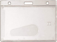 ADVANTUS - Cord Mounted Badge Holder - Clear - Eagle Tool & Supply