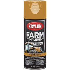 Krylon - Yellow (Caterpillar Old), 12 oz Net Fill, Gloss, Farm & Equipment Spray Paint - 12 oz Container, Use on Equipment - Eagle Tool & Supply