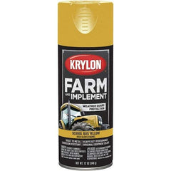 Krylon - School Bus Yellow, 12 oz Net Fill, Gloss, Farm & Equipment Spray Paint - 12 oz Container, Use on Equipment - Eagle Tool & Supply