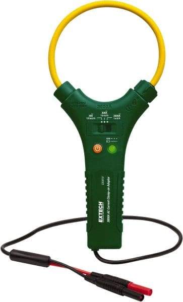 Extech - CA3010, CAT IV, Analog True RMS Clamp Meter with 10" Flex Jaws - 3000 AC Amps, Measures Current - Eagle Tool & Supply