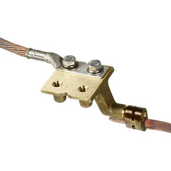 Panduit - 2 AWG Compatible Grounding Clamp - Copper Alloy, 5.8071" OAL, IEEE STD 837-2002 - Eagle Tool & Supply