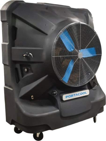 PortaCool - 36" Blade, 60 Gal Capacity, 0.7 hp, 13,500 CFM Evaporative Cooler - 11 Amp Rating, 110 Volts, Infinitely Variable Speed - Eagle Tool & Supply