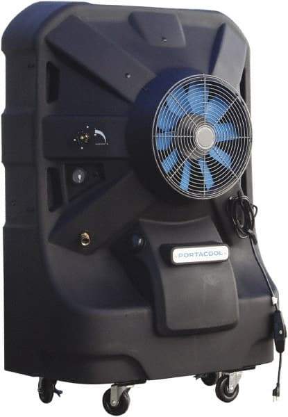 PortaCool - 16" Blade, 50 Gal Capacity, 0.7 hp, 5,500 CFM Evaporative Cooler - 8 Amp Rating, 110 Volts, Infinitely Variable Speed - Eagle Tool & Supply