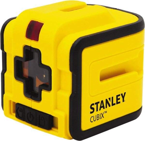 Stanley - 2 Beam 50' Max Range Self Leveling Cross Line Laser - Red Beam, 5/16" at 40' Accuracy, 9-1/4" Long x 3-1/2" Wide x 4" High, Battery Included - Eagle Tool & Supply