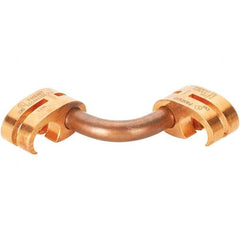 Panduit - 2 & 6 to 1/0 AWG Compatible Grounding Clamp - Copper Alloy, 1" OAL - Eagle Tool & Supply