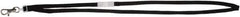 ADVANTUS - Lanyards Material: Nylon Color: Black - Eagle Tool & Supply