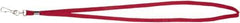 ADVANTUS - Lanyards Material: Cotton/Nylon Color: Red - Eagle Tool & Supply
