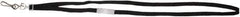 ADVANTUS - Lanyards Material: Nylon Color: Black - Eagle Tool & Supply