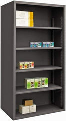 Durham - 4 Shelves, 6,100 Lb Capacity, Closed Shelving System - 72" Wide x 24" Deep x 72" High, Gray - Eagle Tool & Supply