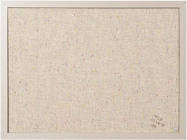 MasterVision - 17.72" Wide x 23.62" High Cork Bulletin Board - Fabric, Gray - Eagle Tool & Supply