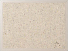 MasterVision - 17.72" Wide x 23.62" High Cork Bulletin Board - Fabric, Gray - Eagle Tool & Supply