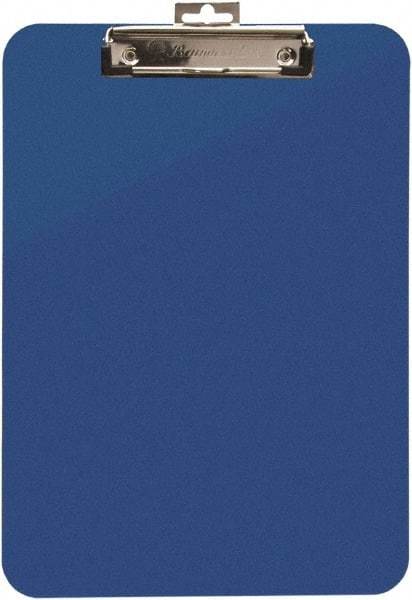 Baum/Gartens - 2 Inch Long x 11 Inch Wide, Clip Board - Blue - Eagle Tool & Supply