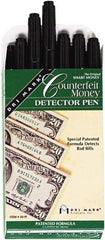 Dri-Mark - Black Counterfeit Detector Marker - Felt Tip, Chemically Sensitive Ink - Eagle Tool & Supply