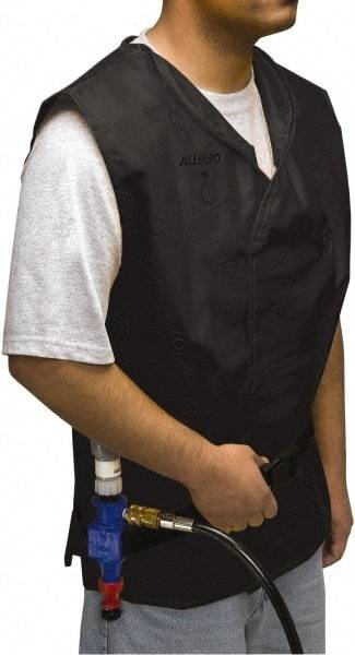 Allegro - Size XL, Black Cooling Vest - Hook & Loop Front, PVC - Eagle Tool & Supply