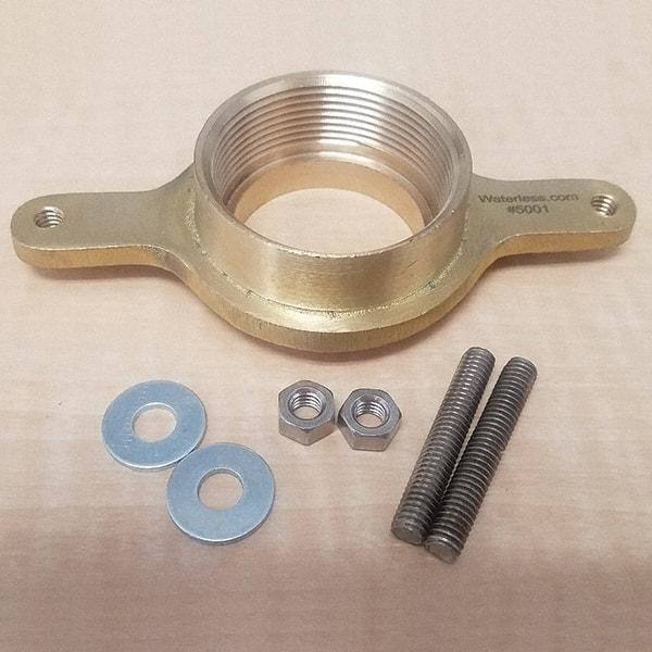 Waterless - Urinals & Accessories Type: Waterless Urinal Flange Color: Brass - Eagle Tool & Supply