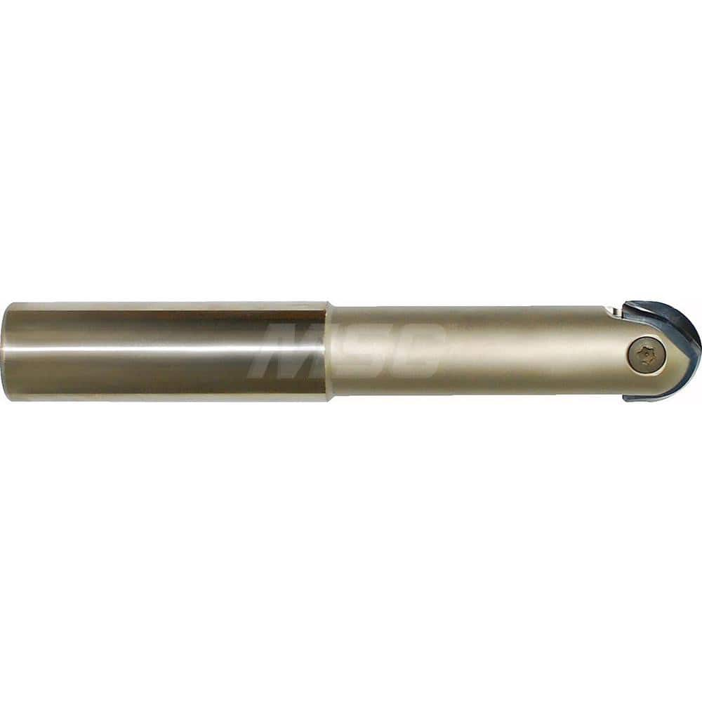 Indexable Ball Nose End Mills; Cutting Diameter (mm): 12; Maximum Depth of Cut (Decimal Inch): 2.1654; Maximum Depth of Cut (mm): 55.00; Shank Type: Straight Shank; Shank Diameter (mm): 12.0000; Toolholder Style: i-Xmill; Number of Ball Nose Inserts Used