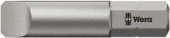 Wera - 3mm x 32mm Blade, 1/4" Drive Slotted Screwdriver Bit - 1-1/4" OAL - Eagle Tool & Supply