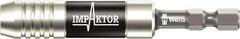 Wera - 1/4" Hex Bit Holder - 1/4" Hex Drive, 3" OAL - Eagle Tool & Supply