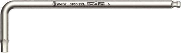 Wera - 3/8" Hex, Long Arm, Hex Key - 224mm OAL, Inch System of Measurement - Eagle Tool & Supply