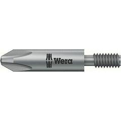 Wera - #1 Phillips Screwdriver Bit - M4 Drive, 1-1/4" OAL - Eagle Tool & Supply