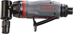 Proto - 1/4" Collet, Angle Handle, Angle Air Die Grinder - 23,000 RPM, Rear Exhaust, 2.7 CFM, 0.3 hp, 90 psi, 1/4" Inlet - Eagle Tool & Supply