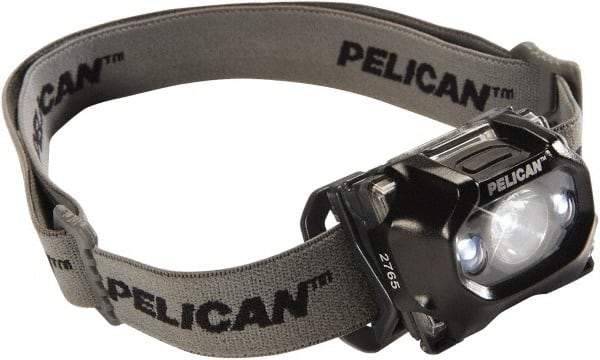 Pelican Products, Inc. - White LED Bulb, 105 Lumens, Hands-free Flashlight - Black Plastic Body, 3 AAA Alkaline Batteries Included - Eagle Tool & Supply