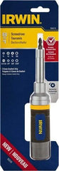 Irwin - 8-in-1 Mini-Ratchet Bit Screwdriver Kit - Phillips, Torx, Square, Nutdrivers, Ratcheting - Eagle Tool & Supply