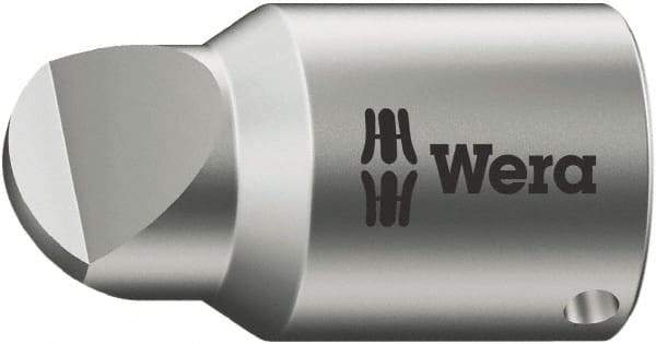 Wera - 1/4" Drive, #1 Point, Standard Slotted Screwdriver Socket - #1 Point - Eagle Tool & Supply