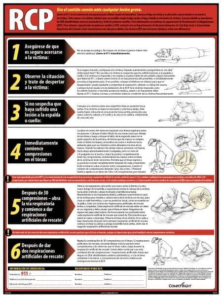 ComplyRight - Regulatory Compliance General Safety & Accident Prevention Training Kit - Spanish, 18" Wide x 24" High - Eagle Tool & Supply