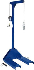 Vestil - 500 Lb Capacity, 77-1/4" Lift Pallet Truck Hoist - 1-7/8" Min Lift Height, 30" Fork Length x 7-5/8" Fork Width, 30" Overall Width - Eagle Tool & Supply