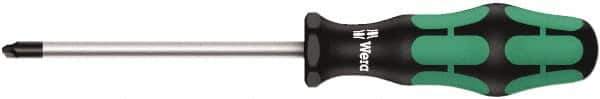 Wera - 4" Blade Length Tri-Point Screwdriver - 8" OAL - Eagle Tool & Supply