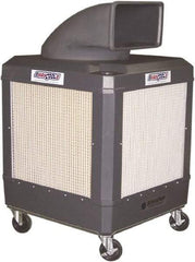 Schaefer Ventilation Equipment - 24 Gal Capacity, 1 hp, 2,460 & 1,660 CFM Evaporative Cooler - 13.7 Amp Rating, 115 Volts, 2 Speed - Eagle Tool & Supply