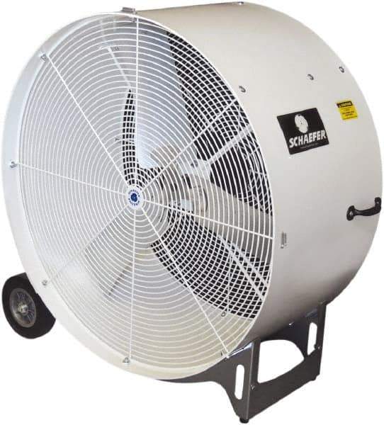 Schaefer Ventilation Equipment - 36" Blade, 1/2 hp, 7,700 & 11,000 CFM, Industrial Circulation Fan - Portable with Wheels, 2 Speed - Eagle Tool & Supply