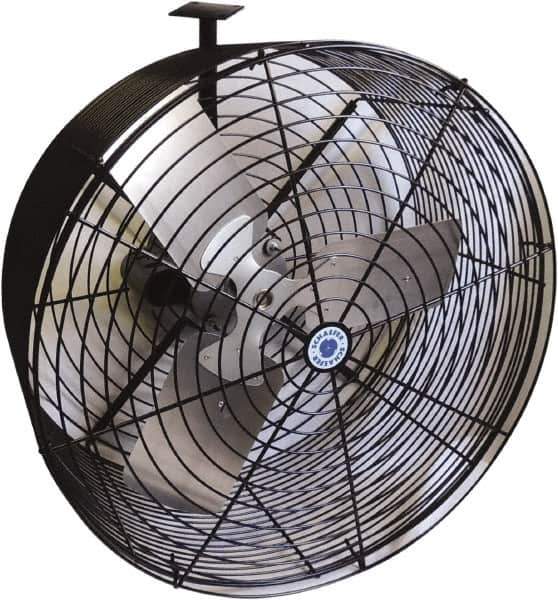 Schaefer Ventilation Equipment - 24" Blade, 1/2 hp, 7,860 CFM, Variable Speed Industrial Circulation Fan - Ceiling Mount, 1 Speed - Eagle Tool & Supply