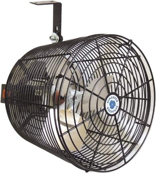 Schaefer Ventilation Equipment - 12" Blade, 1/10 hp, 1,470 CFM, Variable Speed Industrial Circulation Fan - Ceiling Mount, 1 Speed - Eagle Tool & Supply