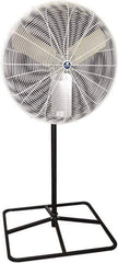 Schaefer Ventilation Equipment - 30" Blade, 1/2 hp, 7,000 & 9,420 CFM, Industrial Circulation Fan - Pedestal, 2 Speed - Eagle Tool & Supply