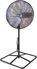 Schaefer Ventilation Equipment - 30" Blade, 1/2 hp, 7,000 & 9,420 CFM, Industrial Circulation Fan - Pedestal, 2 Speed - Eagle Tool & Supply