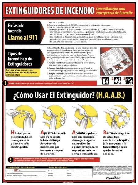 ComplyRight - Regulatory Compliance General Safety & Accident Prevention Training Kit - Spanish, 18" Wide x 24" High - Eagle Tool & Supply